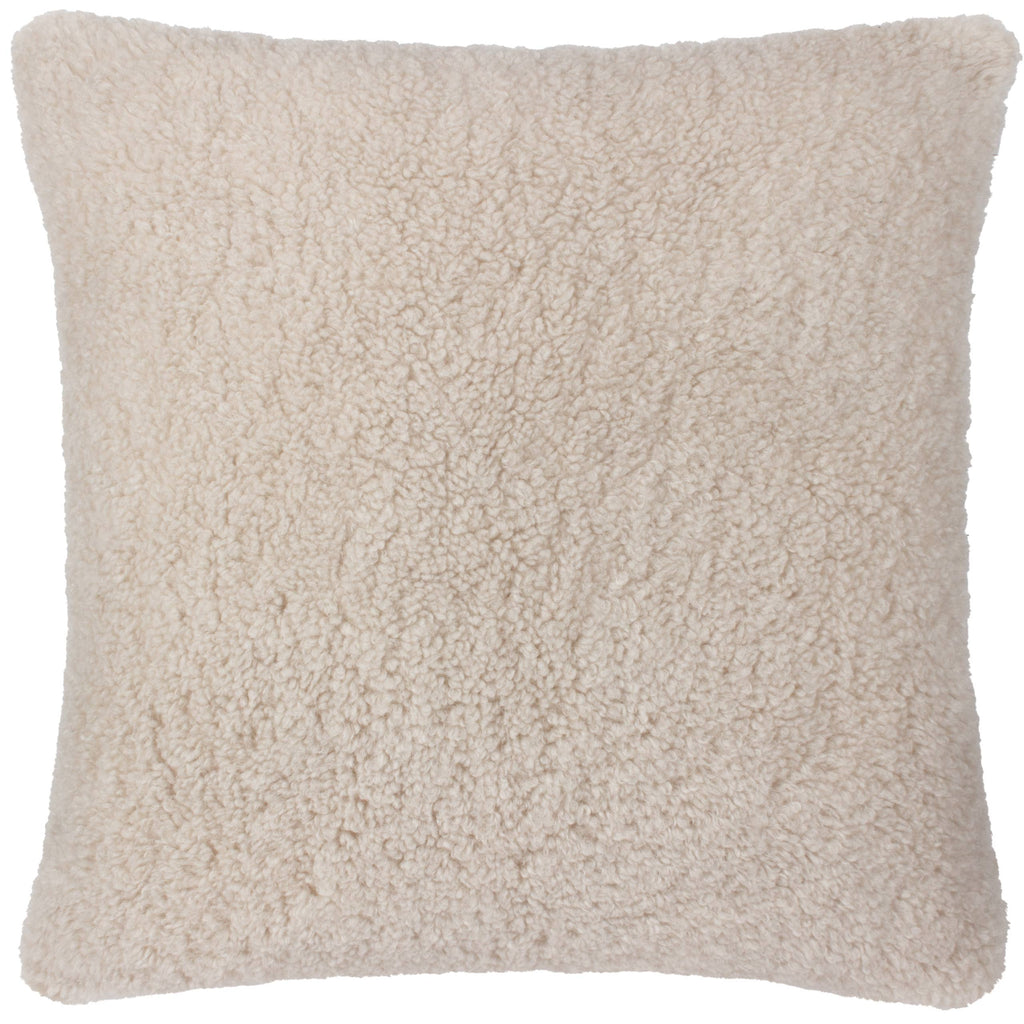 Olann Faux Shearling Cushion Natual: Natual / Feather Filled / 45 x 45cm