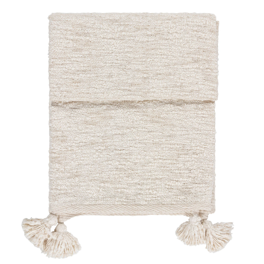 Heath Throw Ecru: Ecru / 130 x 180cm